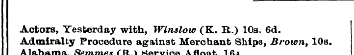 Actors, Yesterday with, Winslow (K. It.)...