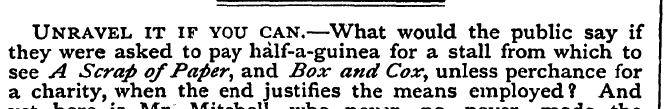 Unravel it if you can.—What would the pu...