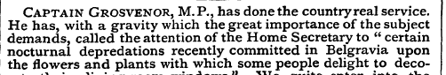 He Captain has, with Grosvenor a gravity...