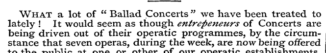 What a lot of " Ballad Concerts " we hav...
