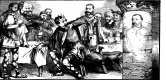 BANQUO AT THE BANOUET / Mac Beth of France to Banquo of Mexico.—"Thou can'st not say, I did it!"