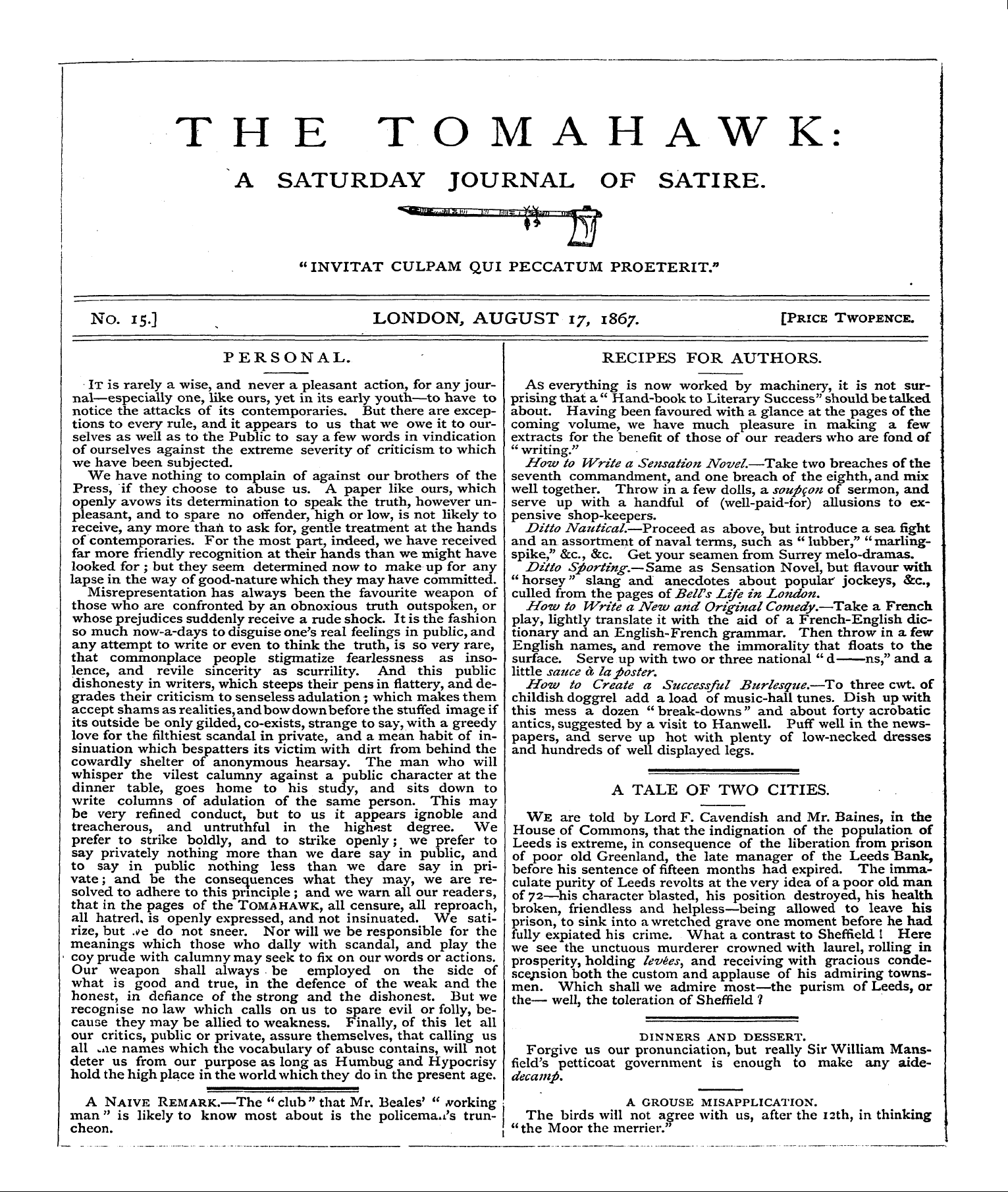 Tomahawk (1867-1870)