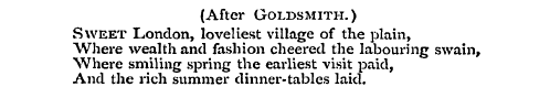 (After Goldsmith.) Where Sweet wealth Lo...