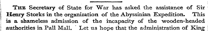 I The Secretary of State for War has ask...