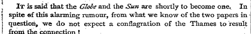 , It is said that the Globe and the Sun ...