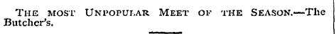 Butcher The 's most . Unpopular Meet of ...