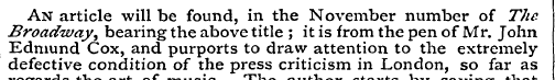 An article will be found, in the Novembe...