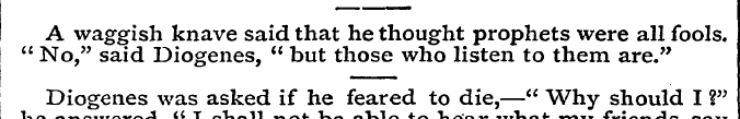 A waggish knave said that he thought pro...