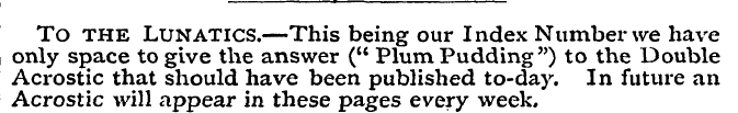 T To the Lunatics.—This being our Index ...