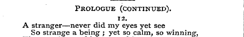 Prologue (continued). 12. A So strange s...