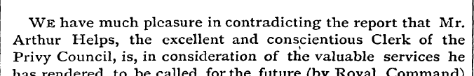WE have much pleasure in contradicting t...