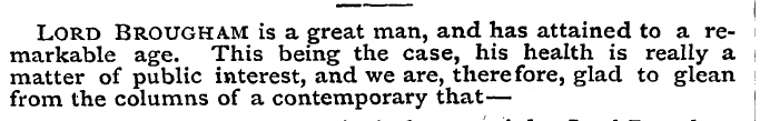 markable matter Lord of Brougham public ...