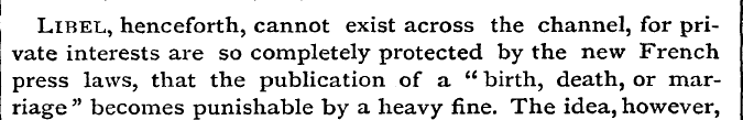 Libel, henceforth, cannot exist across t...
