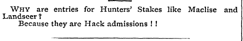 La Why ndseer are ? entries for Hunters'...