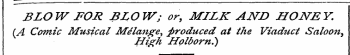 BLOW FOR BLOW; or, MILK AJSTJD HONEY. (A...