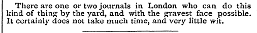 There are one or two journals in London ...