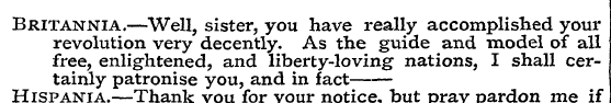 Britannia revolution .—Well very , decen...