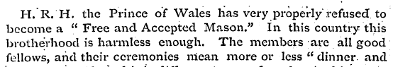 IT. R. H. the Prince of Wales has very p...