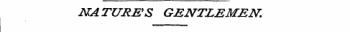 MATURES GENTLEMEN .