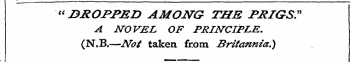 " &ROPP&D AMONG TUB PRIGS." A NOVEL OF P...