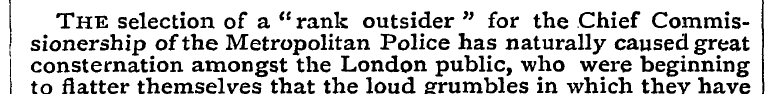 The selection of a " rank outsider " for...