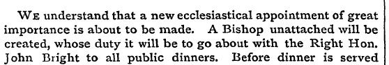 We understand that a new ecclesiastical ...