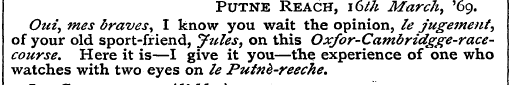 Putne Reach, idth March, '69. of Ouz you...