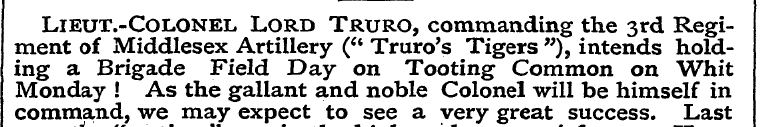 LlEUT.-COLONEL Lord Truro, commanding th...