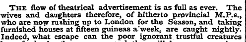 The flow of theatrical advertisement is ...