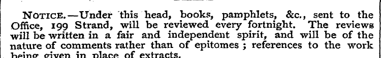 Office Notice , 1 99 . — S Under trand, ...