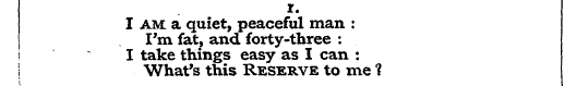 1. I am: a quiet, peaceful man : i I tak...