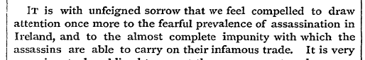 It is with unfeigned sorrow that we feel...