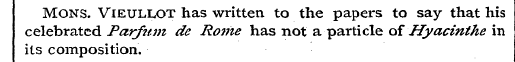 MONS. Vieullot has written to the papers...