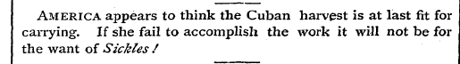 America appears to think the Cuban harve...