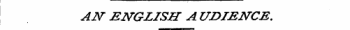 AN ENGLISH A WHENCE.