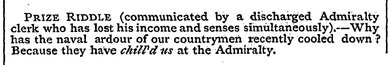 Prize Riddle (communicated by a discharg...