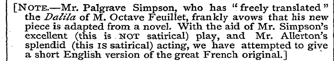 [Note the Dalila .—Mr. of Palgrave M. Oc...