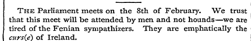 The Parliament meets on the 8th of Febru...