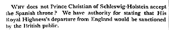 Why docs not Prince Christian of Schlcsw...