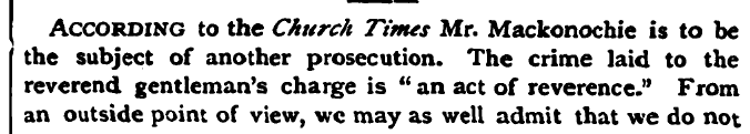 According to the Church Times Mr. Mackon...