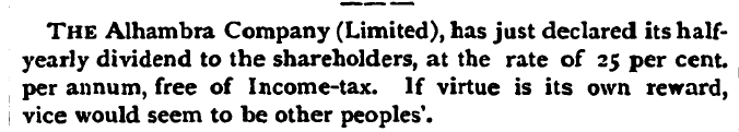 The Alhambra Company (Limited), has just...