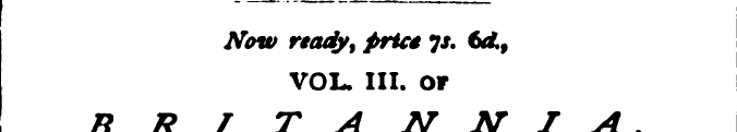 Now ready, pries is. &£, VOL. III. OF BR...