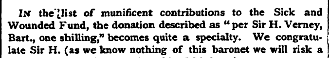 IN the ' i list of munificent contributi...