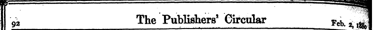 92 The Publishers 1 Circular y eb 2 1 > ...