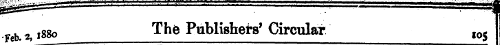 Feb % ,88o The Pnblishef s' Circular ,05