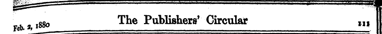 l88o The Publishers' Circular m I