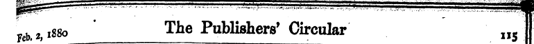 Feb.2,iS8o The Publishers' Circular nJ