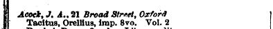 * I {] Acock Tacitus Amvivuo , J. A , ) ...