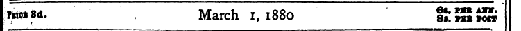 fjKtfSd. , March I, 1880 ItSSwS