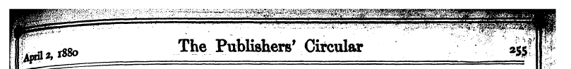I ^ The Publishers' Circular 2« f N „ o ...